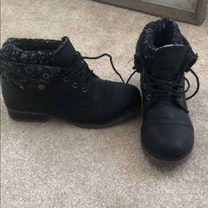 Black ankle boots